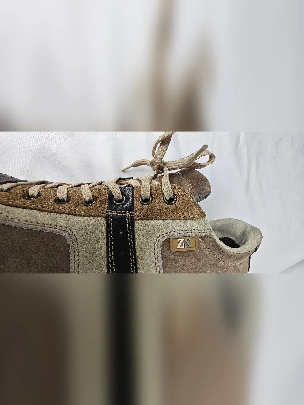 Ermenegildo Zegna Sports Men's Leather/Suede Athletic Sneakers. Size 11.5